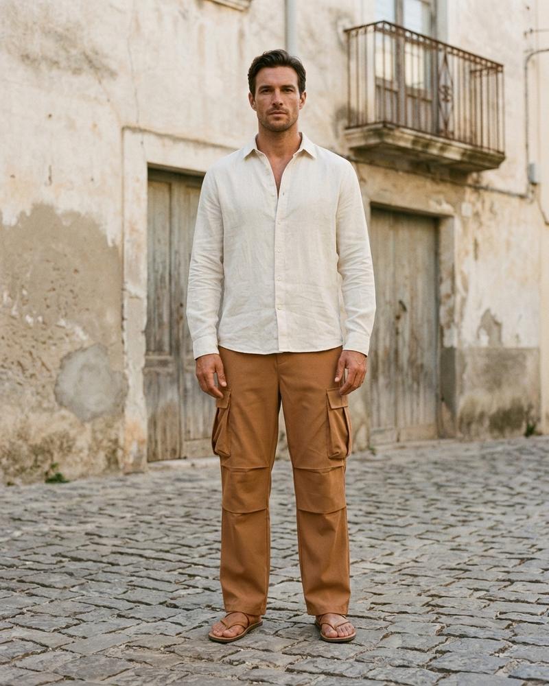 Macys Wear - Dazan | Gerade Geschnittene Cargo Hose Unisex