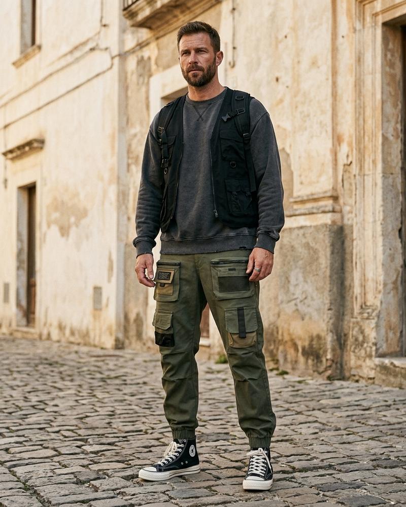 Macys Wear - Cosan | Aufgesetzte Baumwoll Hose Herren