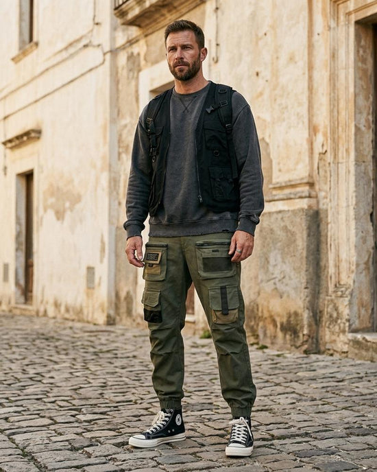 Macys Wear - Cosan | Aufgesetzte Baumwoll Hose Herren