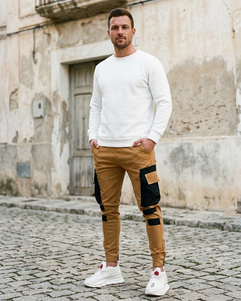 Macys Wear - Alver | Aufgesetzte Schmal Geschnittene Hose Herren