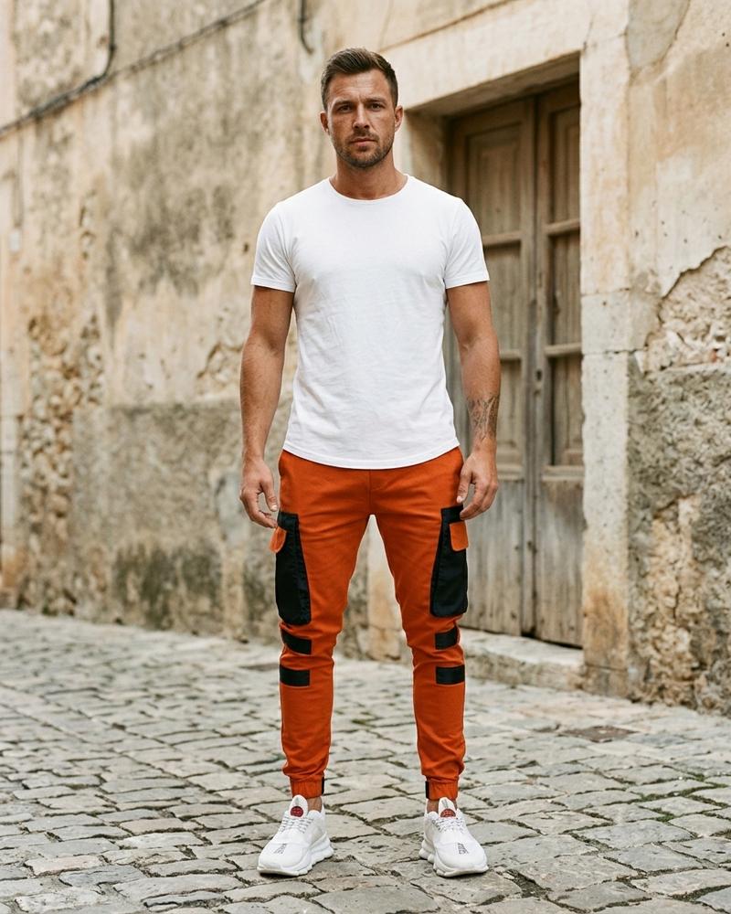 Macys Wear - Alver | Aufgesetzte Schmal Geschnittene Hose Herren