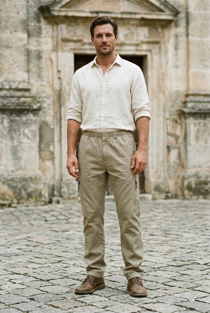 Macys Wear - Lelin | Gerade Geschnittene Funktionale Hose Herren