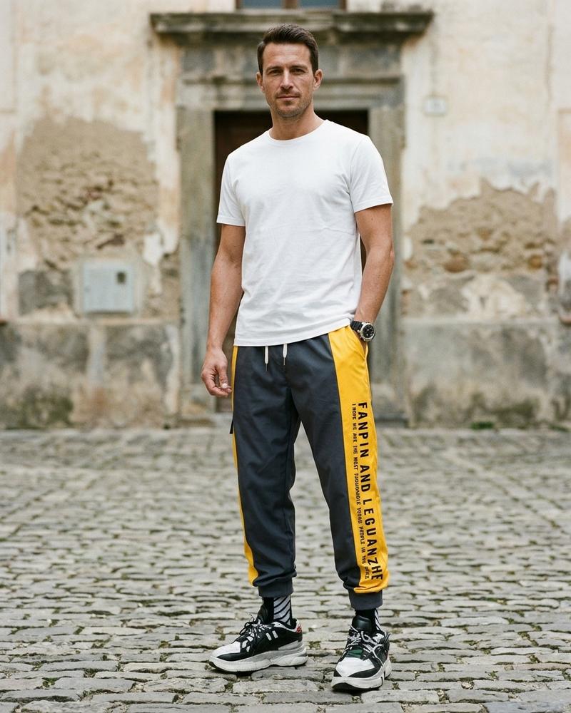 Macys Wear - Raken | Zweifarbige Getaperte Hose Herren