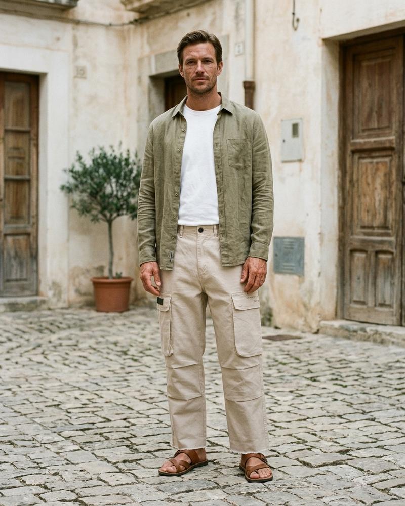 Macys Wear - Lerev | Gerade Geschnittene Baumwoll Hose Unisex