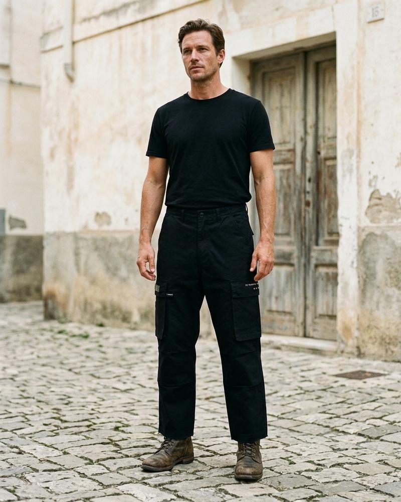 Macys Wear - Lerev | Gerade Geschnittene Baumwoll Hose Unisex
