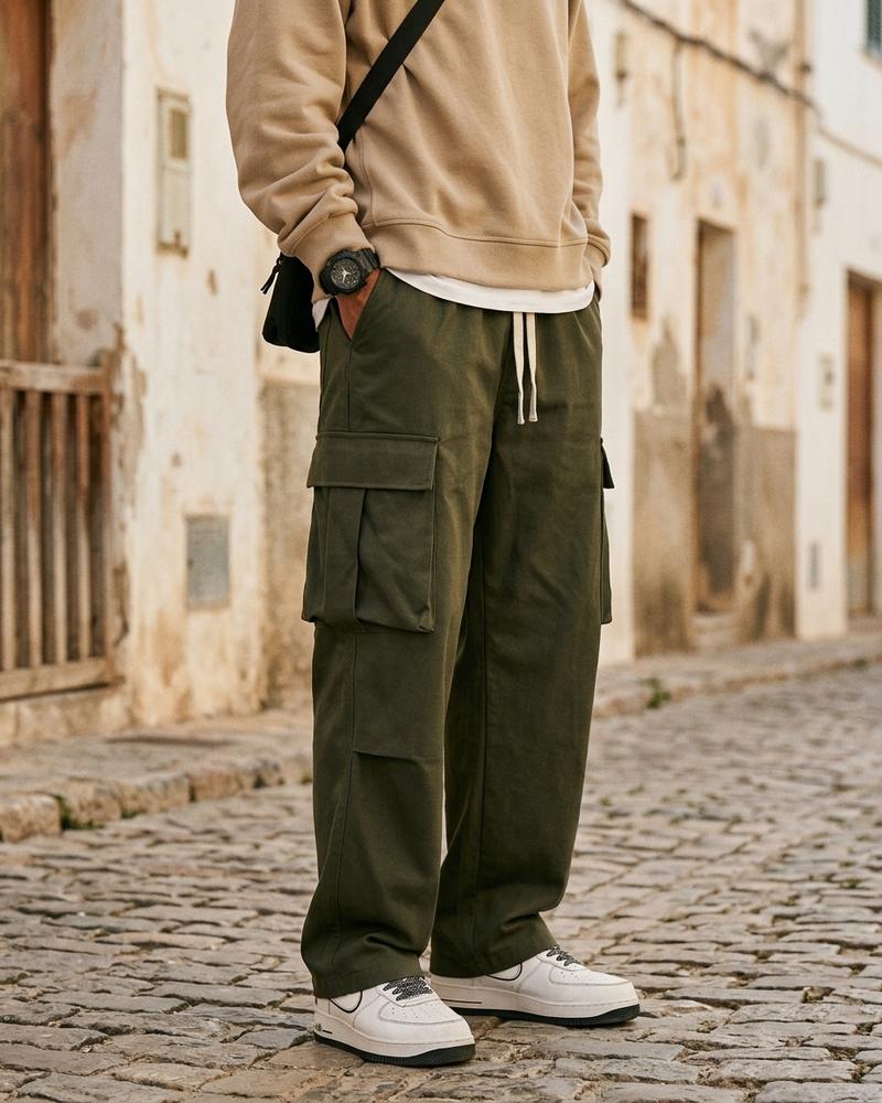 Macys Wear - Kasin | Weit Geschnittene Baumwoll Hose Unisex