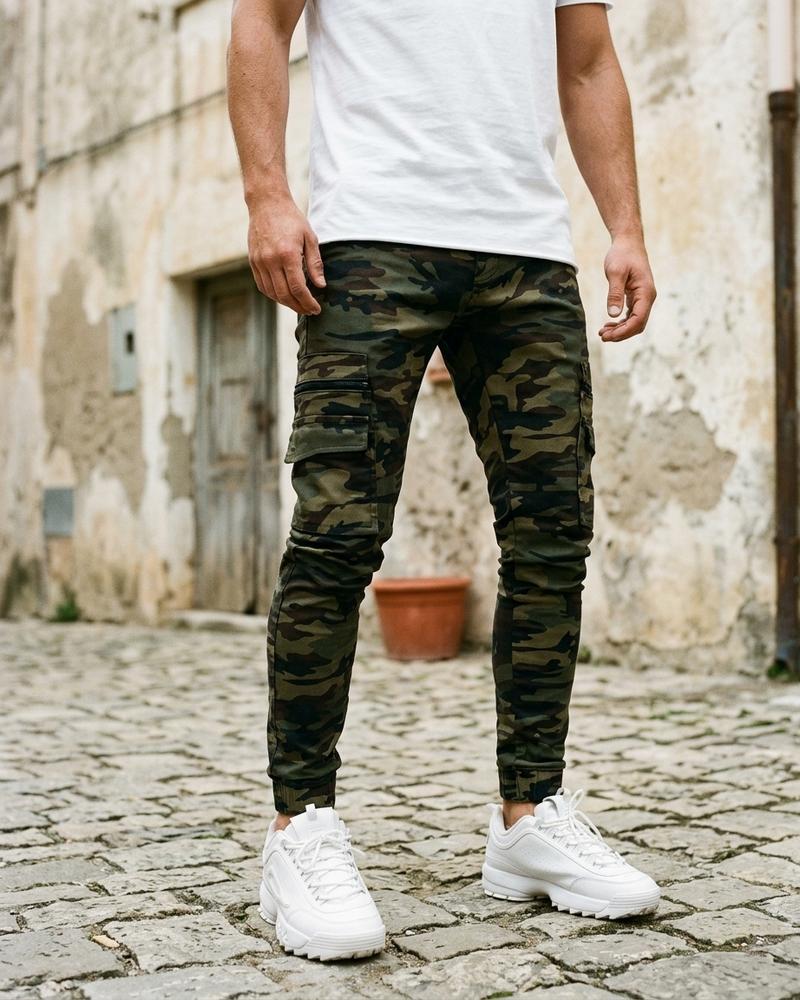 Macys Wear - Artir | Gemustert Schmal Hose Herren