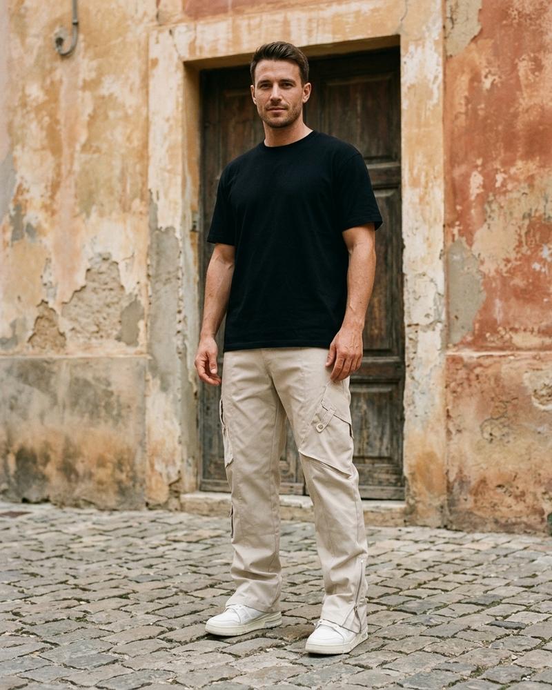 Macys Wear - Letal | Gerade Geschnittene Synthetik Hose Unisex
