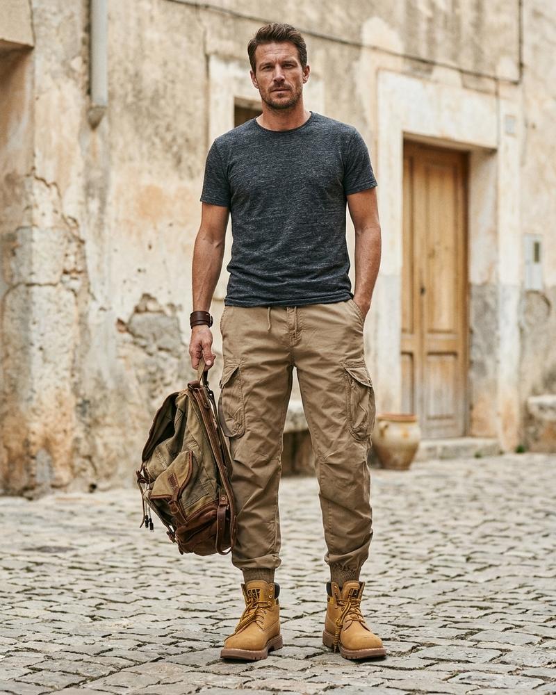 Macys Wear - Lezan | Geschnürte Geknöpfte Hose Herren