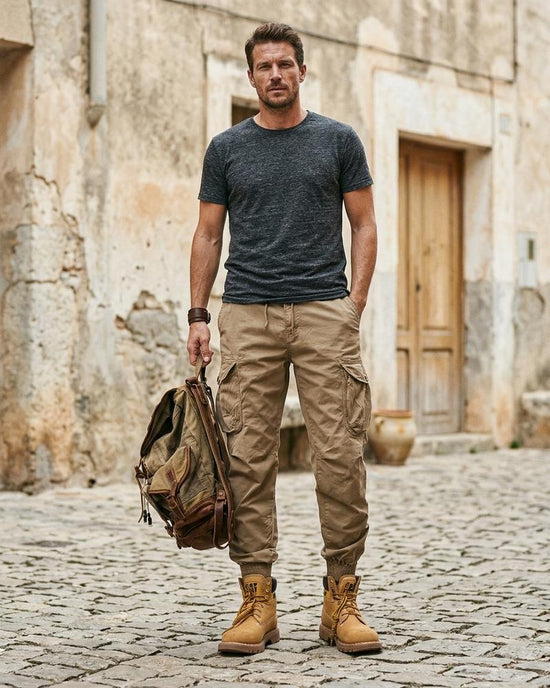 Macys Wear - Lezan | Geschnürte Geknöpfte Hose Herren
