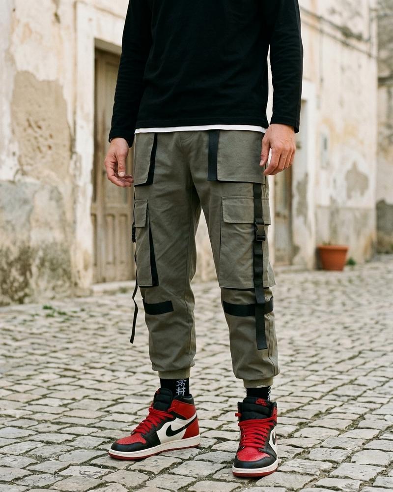Macys Wear - Zamor | Funktional Riemenbesetzt Hose Herren
