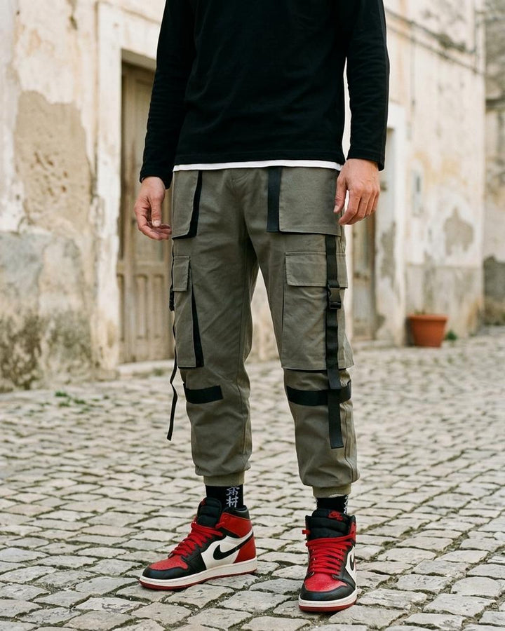 Macys Wear - Zamor | Funktional Riemenbesetzt Hose Herren