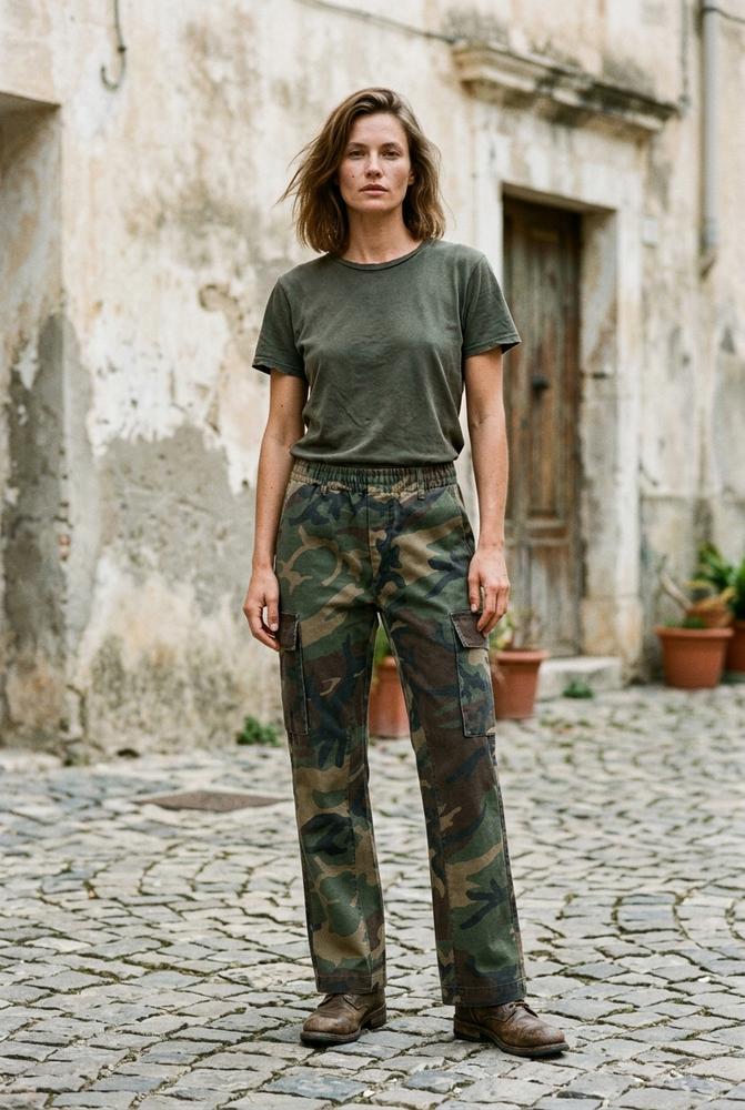 Macys Wear - Mamin | Ausgestellte Gemusterte Hose Damen