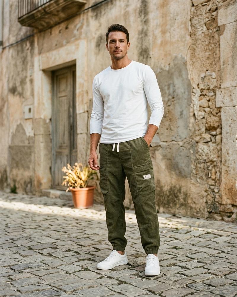 Macys Wear - Roken | Lockere Cord Hose Herren