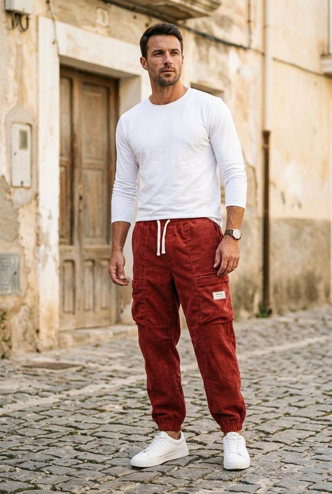 Macys Wear - Roken | Lockere Cord Hose Herren
