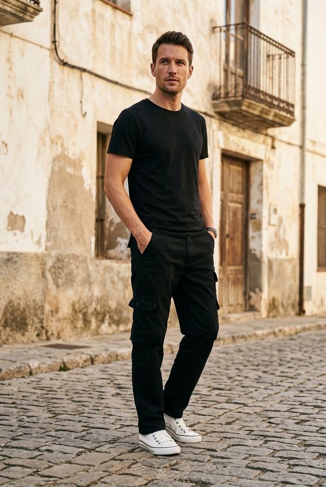 Macys Wear - Arlan | Gerade Geschnittene Baumwoll Hose Herren