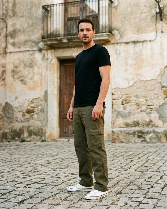 Macys Wear - Arlan | Gerade Geschnittene Baumwoll Hose Herren