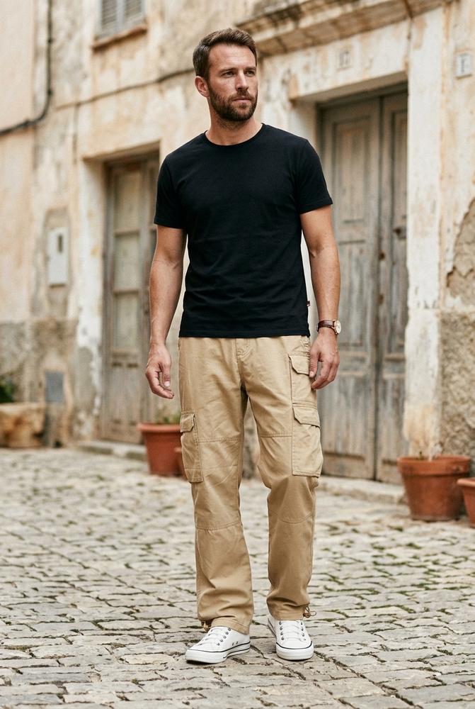 Macys Wear - Arlan | Gerade Geschnittene Baumwoll Hose Herren