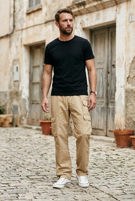 Macys Wear - Arlan | Gerade Geschnittene Baumwoll Hose Herren