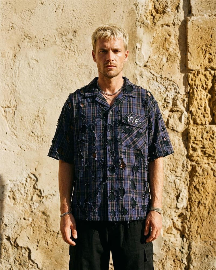 Macys Wear - Yolor | Dekonstruiertes Kariertes Hemd Unisex