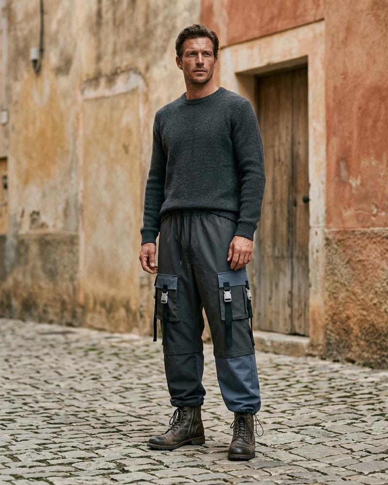 Macys Wear - Kevan | Farbgeblockte Weite Hose Unisex