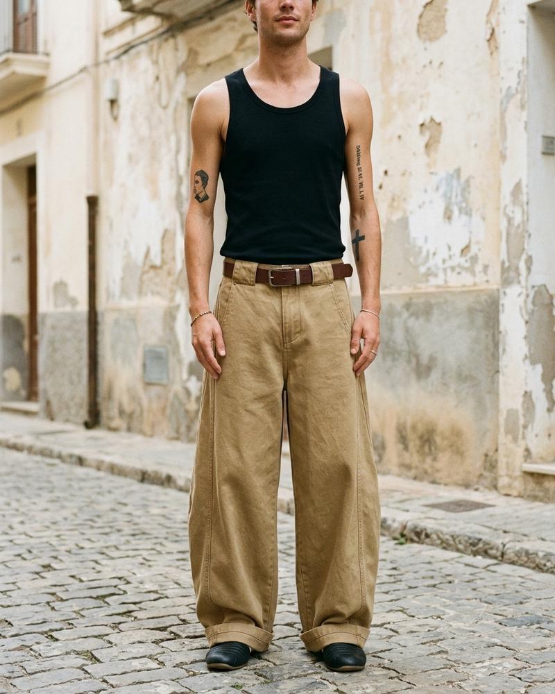 Macys Wear - Zesin | Weit geschnittene Baumwoll Hose Unisex