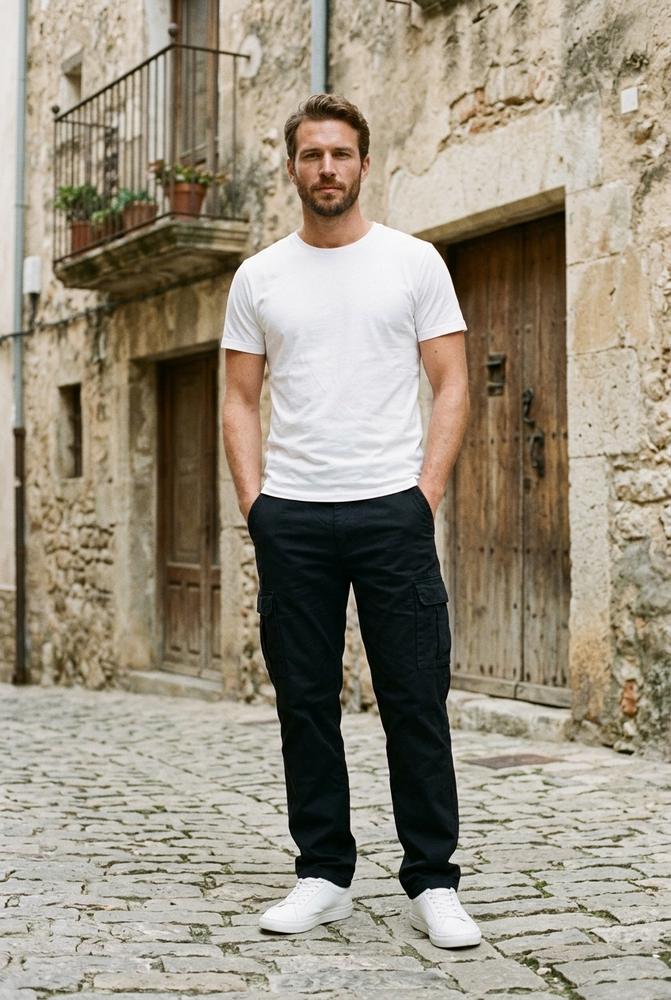 Macys Wear - Maron | Gerade Geschnittene Baumwoll Hose Herren