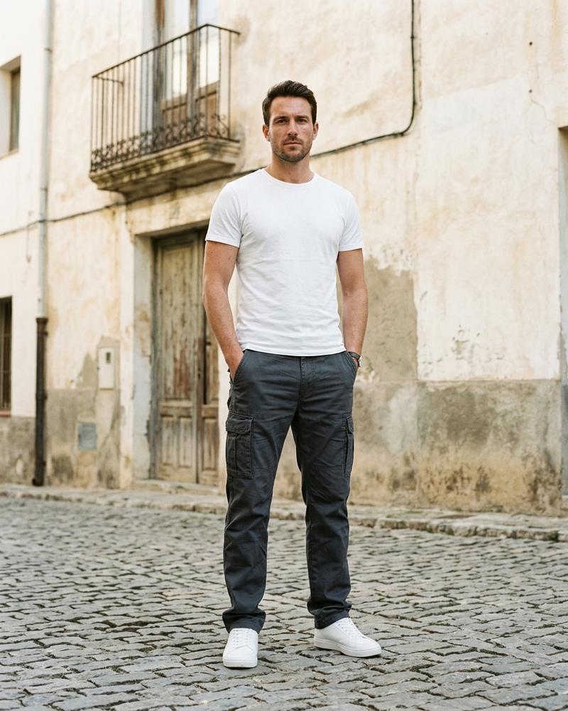 Macys Wear - Maron | Gerade Geschnittene Baumwoll Hose Herren