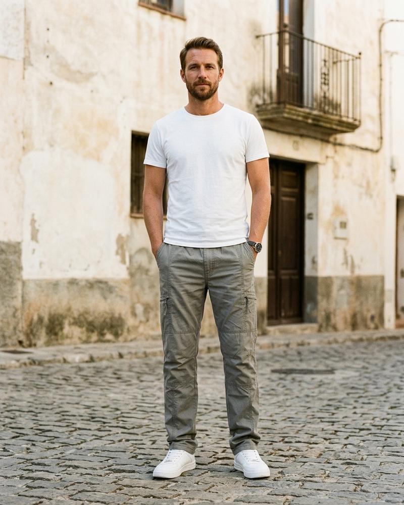 Macys Wear - Maron | Gerade Geschnittene Baumwoll Hose Herren