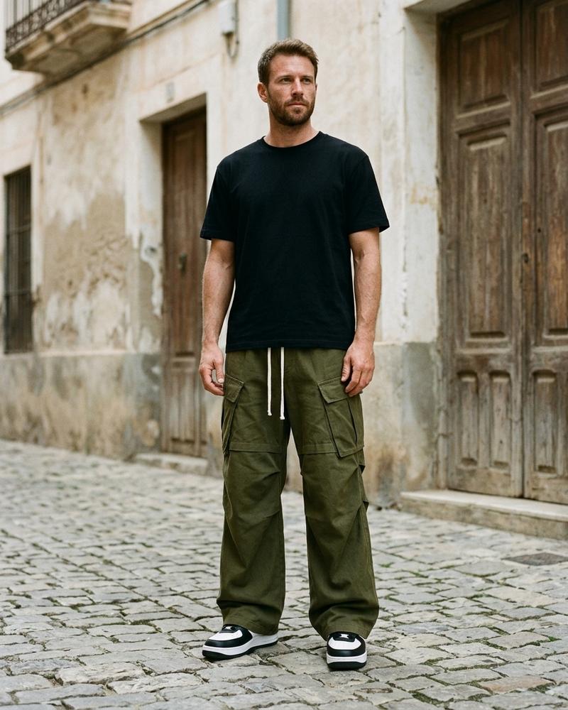 Macys Wear - Novan | Weit Geschnittene Baumwoll Hose Unisex