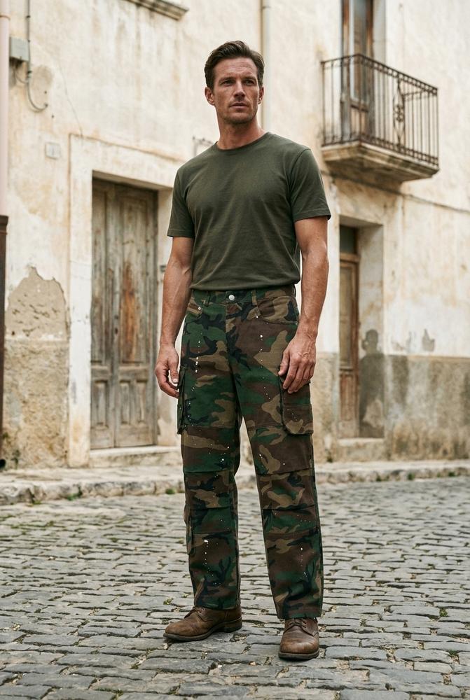Macys Wear - Vasen | Tarnfarbene Cargo Hose Unisex