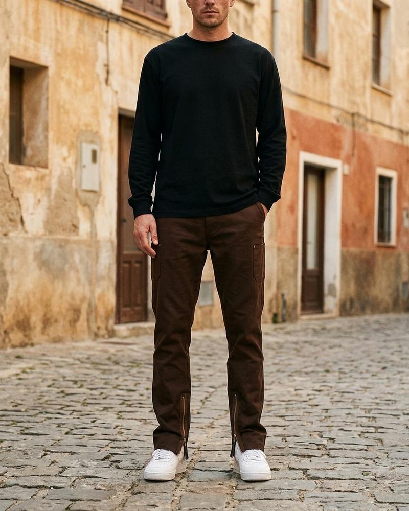Macys Wear - Roven | Gerade Geschnittene Baumwoll Hose Unisex