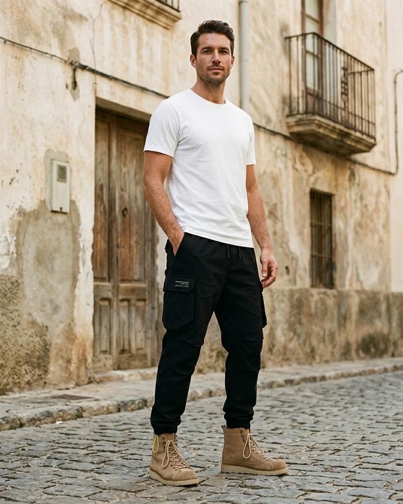 Macys Wear - Kamel | Locker Geschnittene Funktionale Hose Herren