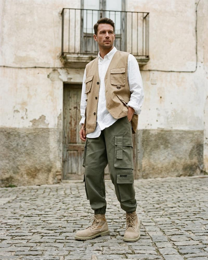 Macys Wear - Lokar | Zulaufend Unifarben Hose Herren
