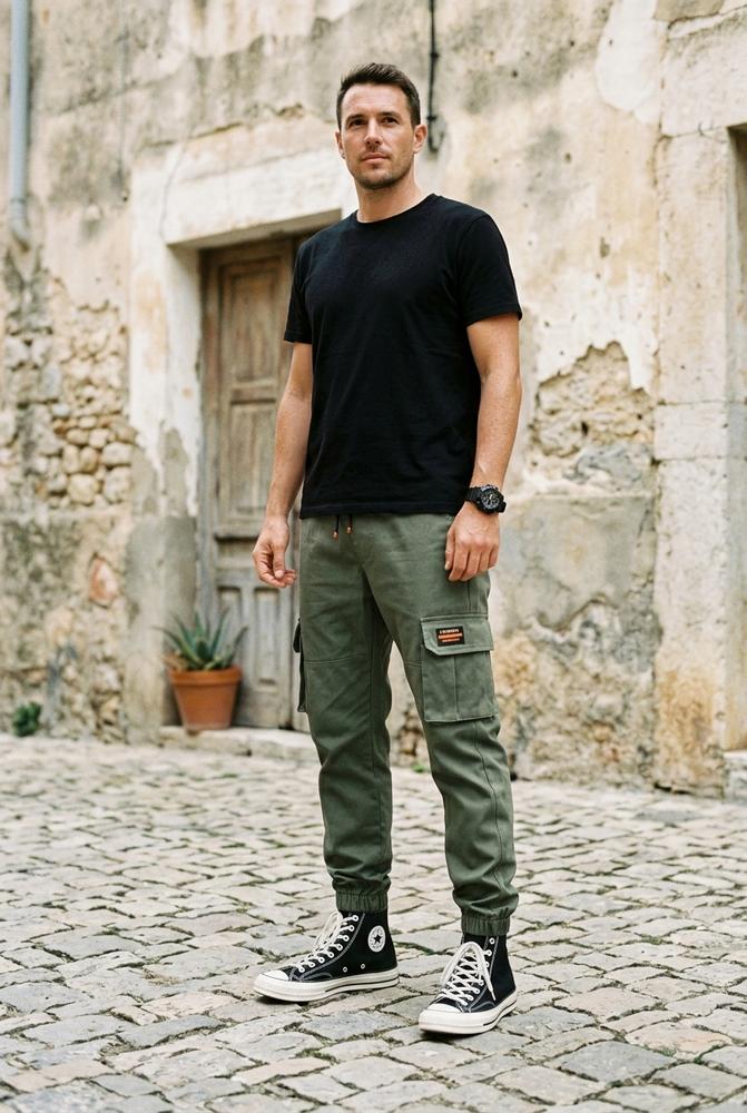 Macys Wear - Kasan | Konische Baumwoll Hose Herren
