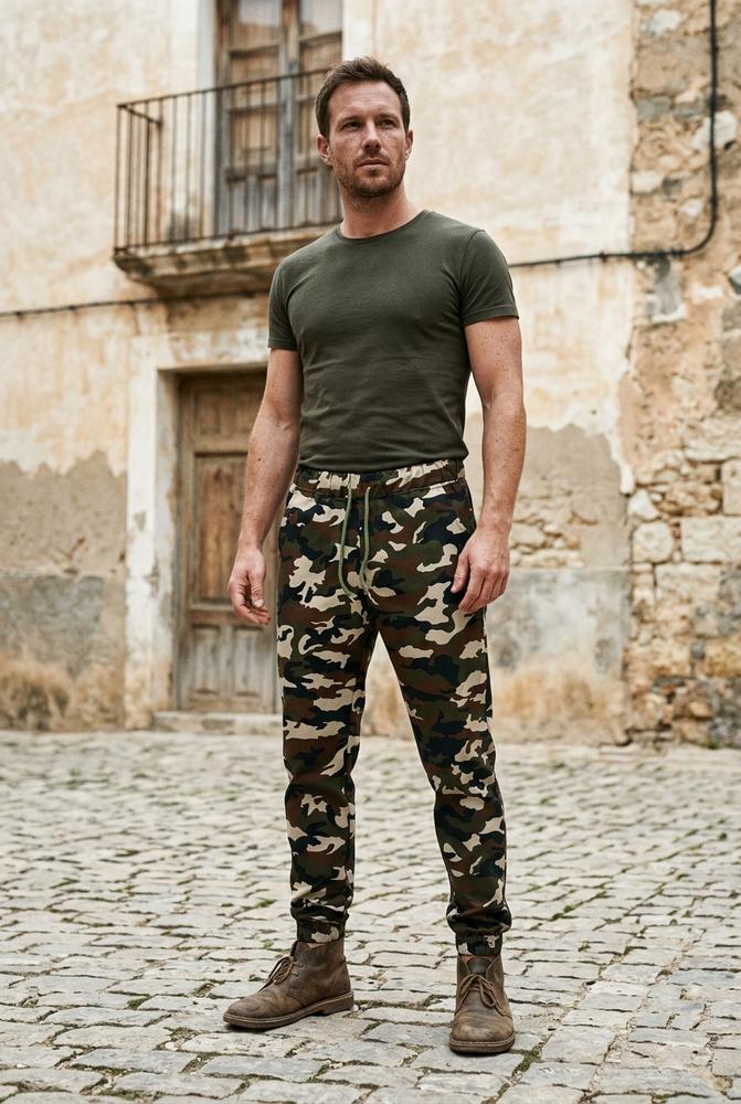 Macys Wear - Letor | Gemusterte Geschnürte Hose Herren