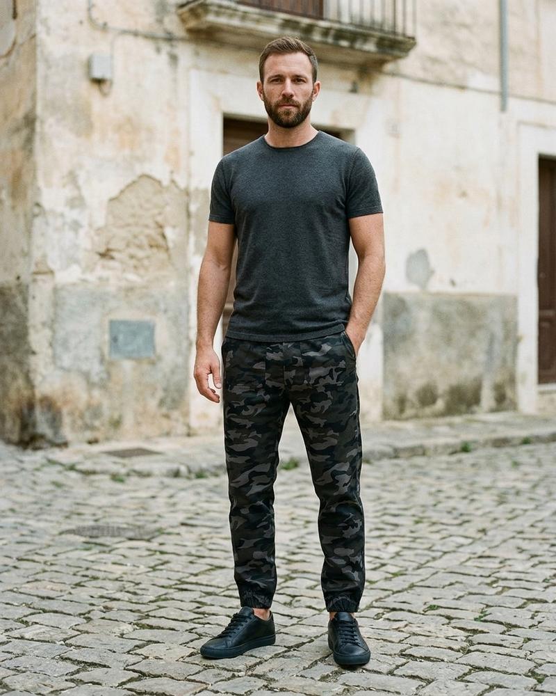 Macys Wear - Letor | Gemusterte Geschnürte Hose Herren