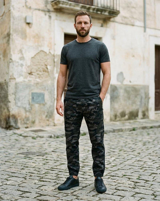 Macys Wear - Letor | Gemusterte Geschnürte Hose Herren