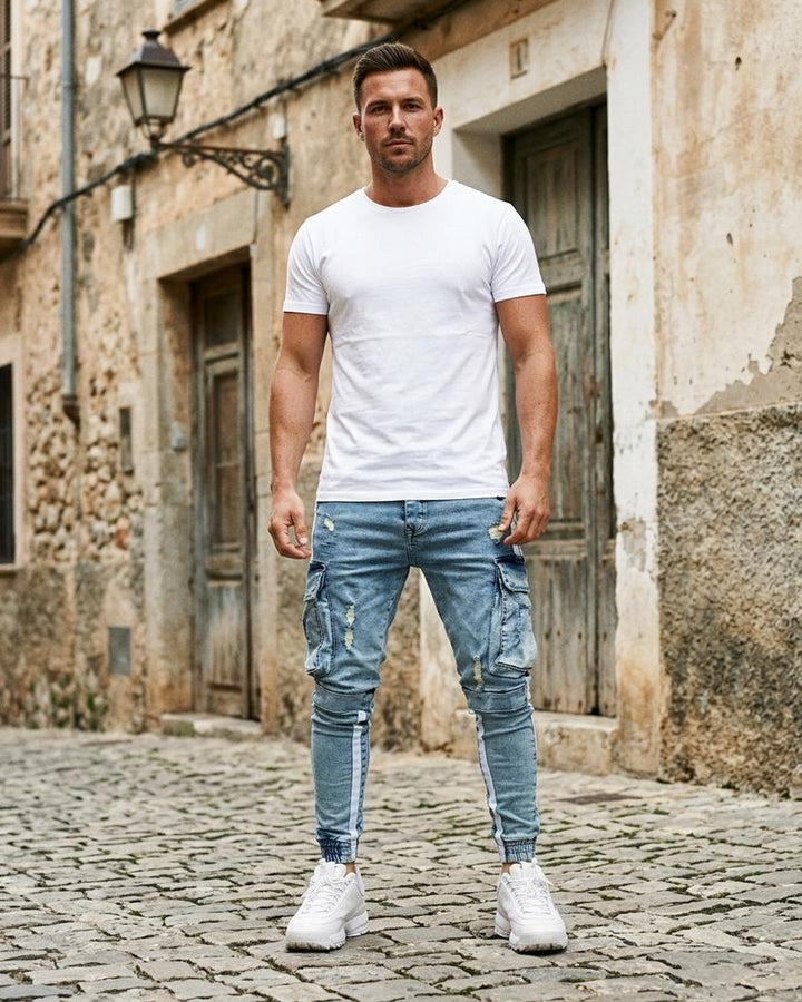Macys Wear - Lezak | Gestreifte Aufgesetzte Hose Herren