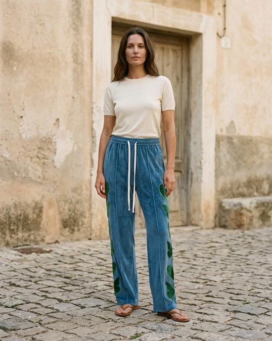 Macys Wear - Riram | Samtige Applizierte Hose Unisex
