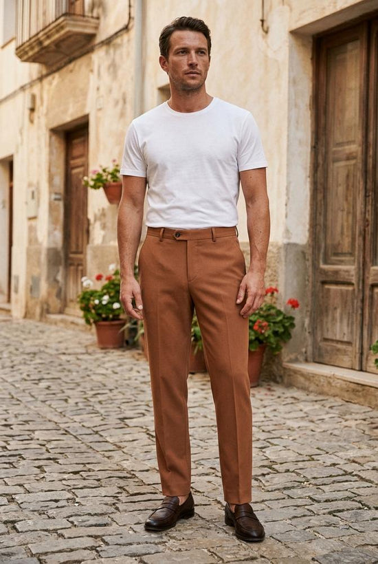 Macys Wear - Kavan | Gebügelte Schmale Hose Herren