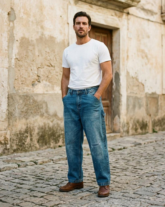 Macys Wear - Ellev | Weit Geschnittene Verwaschene Hose Unisex