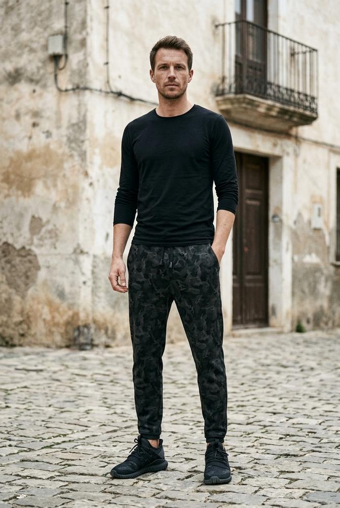 Macys Wear - Elmin | Gemustert Elastisch Hose Herren