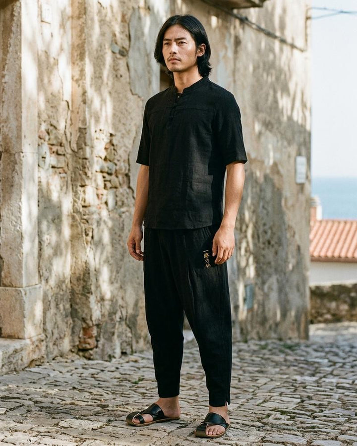 Macys Wear - Vinur | Locker Geschnittene Bestickte Hose Unisex