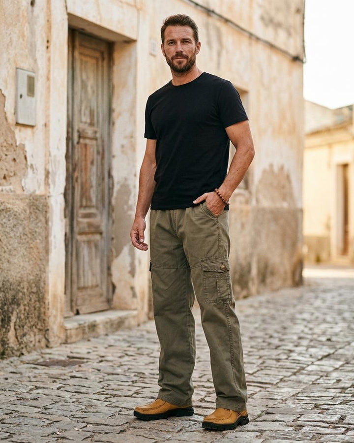 Macys Wear - Yiwev | Funktionale Gerade Geschnittene Hose Herren