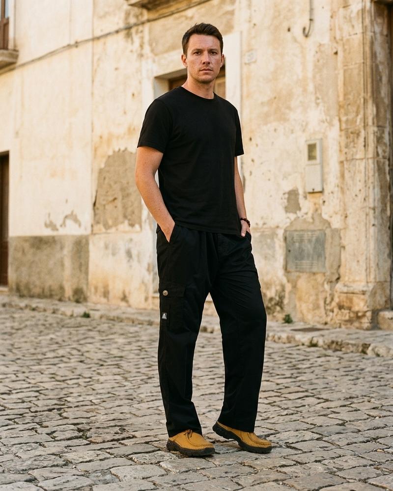 Macys Wear - Yiwev | Funktionale Gerade Geschnittene Hose Herren