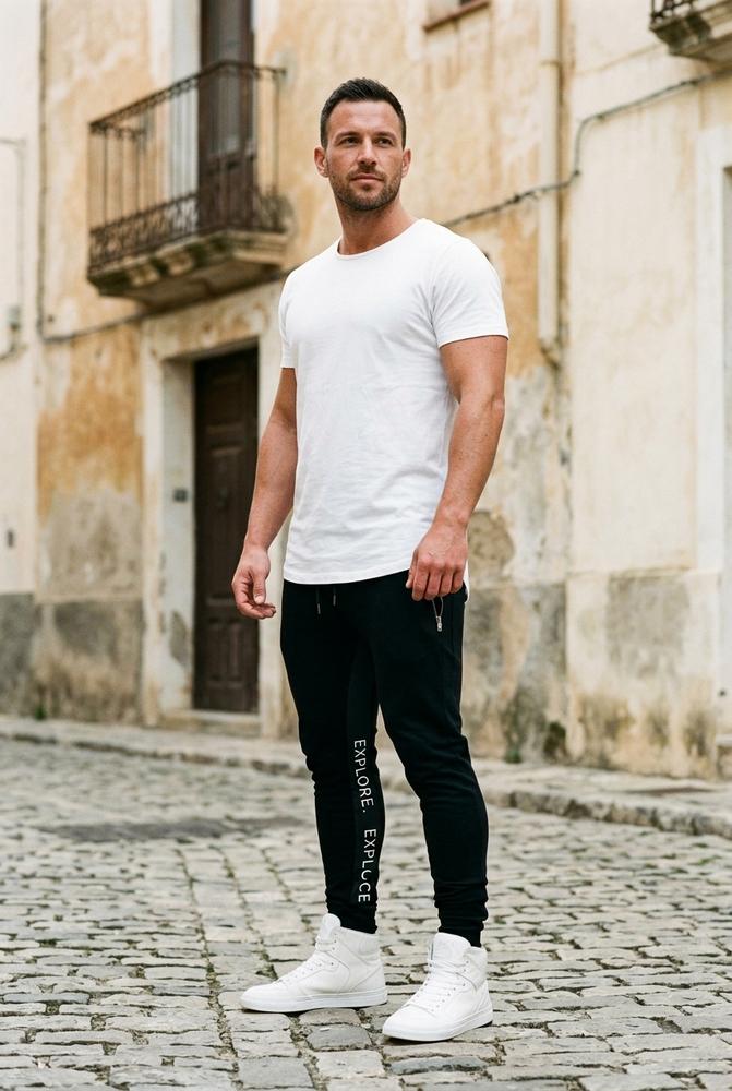 Macys Wear - Zezan | Schmal Geschnittene Bedruckte Hose Herren