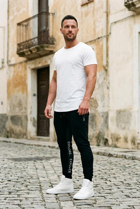 Macys Wear - Zezan | Schmal Geschnittene Bedruckte Hose Herren
