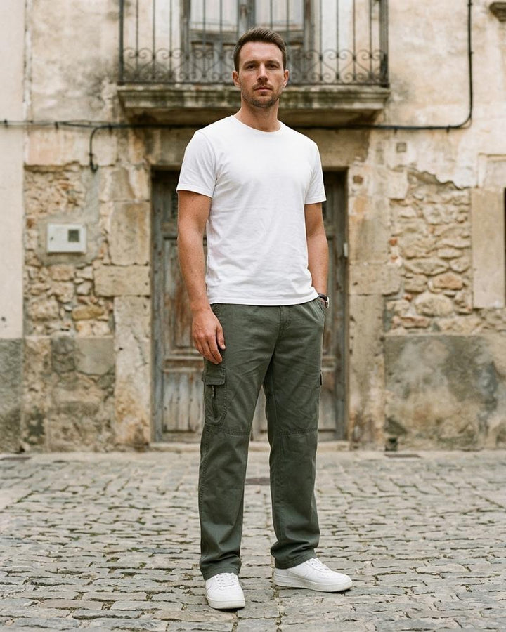 Macys Wear - Timar | Gerade Geschnittene Baumwoll Hose Herren