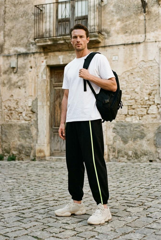 Macys Wear - Loran | Gestreifte Elastische Hose Unisex